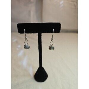 Tourmaline cat’s eye 925 dangle/drop earrings